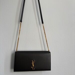 SAINT LAURENT Cassandre Crossbody Bag Phone Holder with Strap